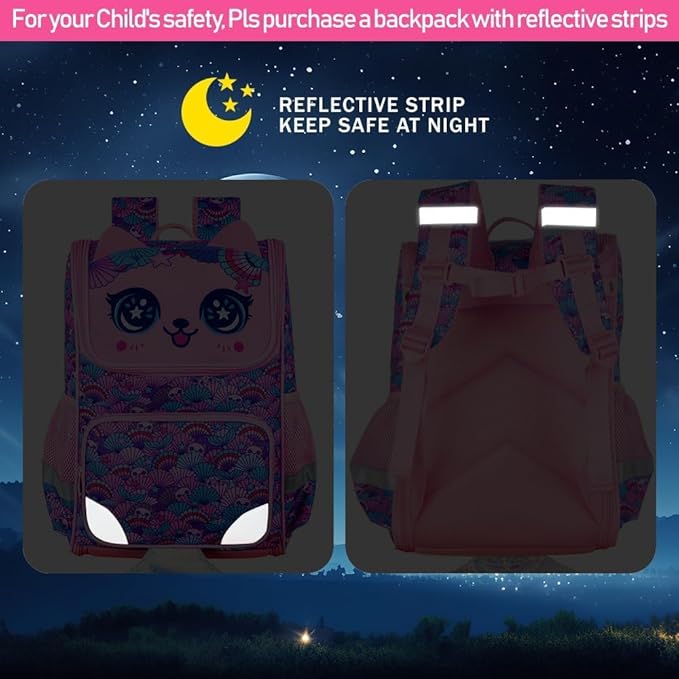 UFNDC 3PCS Girls Bookbag, 15" Sequin Bookbag with Lunch Box, Mermaid School Bag Set for Elementary Preschool Toddler