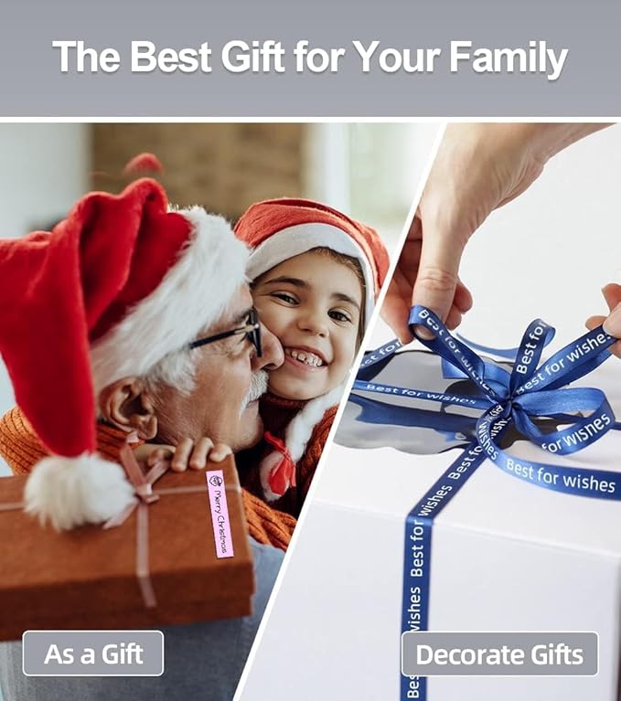 Phomemo P12 Label Maker Machine with Tape, Bluetooth Small Thermal Label Printer with Multiple Templates Mini Label Maker for Home, Kitchen, Organization, Office, Black