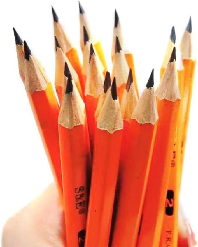 S & E TEACHER'S EDITION 96Pcs Half Pencils with Eraser Tops, Golf Pencil, Classroom, Pew - # 2 HB Pre-Sharpened Hexagon, Back to school, 96 Count Bulk Pack