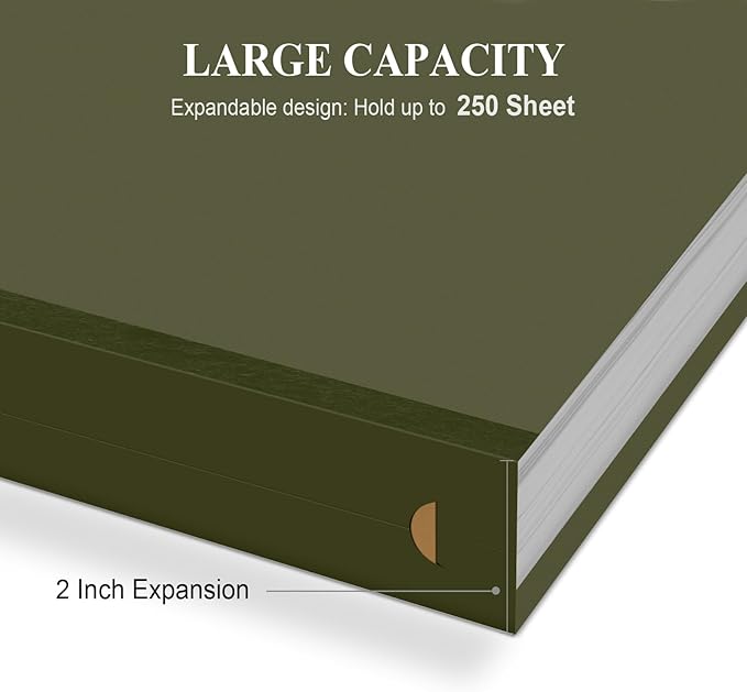 ViVin Hanging File Folders, 1/5-Cut Adjustable Tabs with 48 Per Box, 2 Inch Expansion, 48 Pack Letter Size Hanging File Folders, Designed for Office Home School Filing Cabinet(Green)