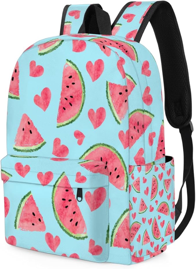 Beach Watermelon Kids Backpack for Boys Girls Summer Fruit Preschool Toddler Backpack Kindergarten Nursery Bookbag Travel Children Lightweight School Bag