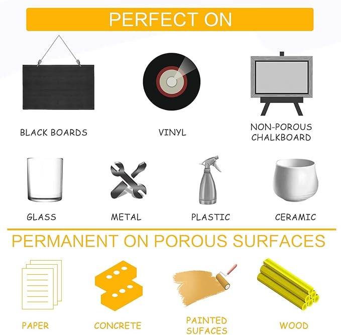 GOTIDEAL Chalk Markers, 8 Colors Liquid Chalk Markers for Blackboard Chalkboard Calendar Glass Neon Pens, Washable Window markers Paint and Drawing for Car, Auto, Bistro,Mirror Wet Erase Chisel Tip