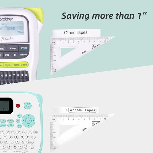 Label Maker Machine with Tape,D210S Portable Handheld Label Maker,QWERTY Keyboard Label Machine,with AC Adapter and 12mm 231 Tape, Easy to Use for Home Office School Label Organization,Green