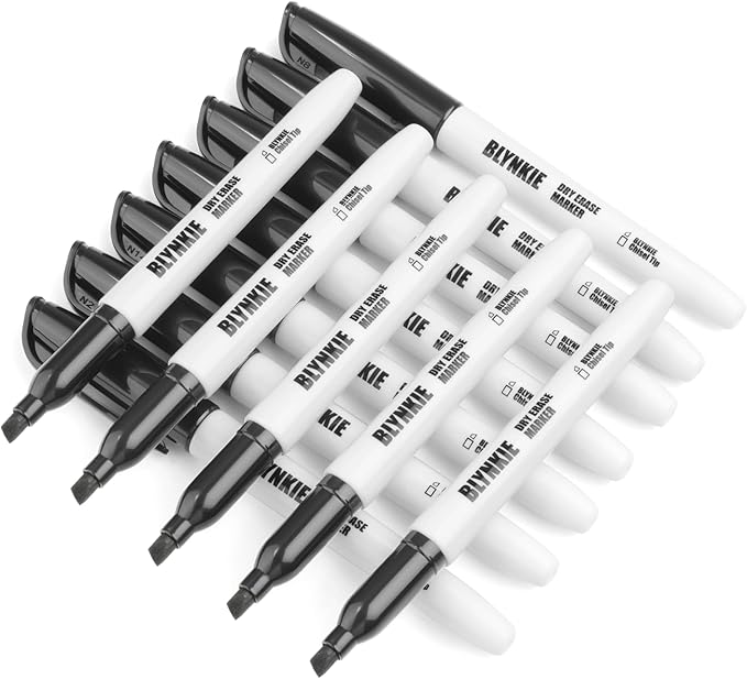 Dry Erase Markers Bulk Pack of 102 Chisel Tip Black Whiteboard Markers, Low Odor Suitable for School Office and Home