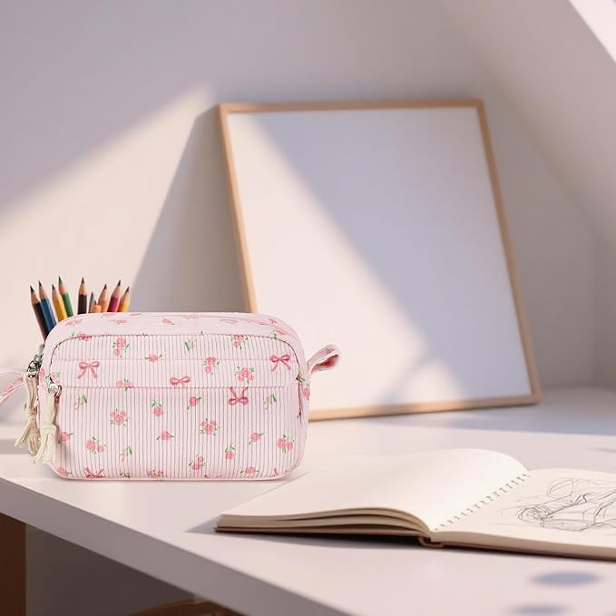 Bluboon Big Capacity Pencil Case Pencil Pouch Pen Case School Supplies Cute Pencil Box Pencil Bag for Teen Girls Boys Women Man