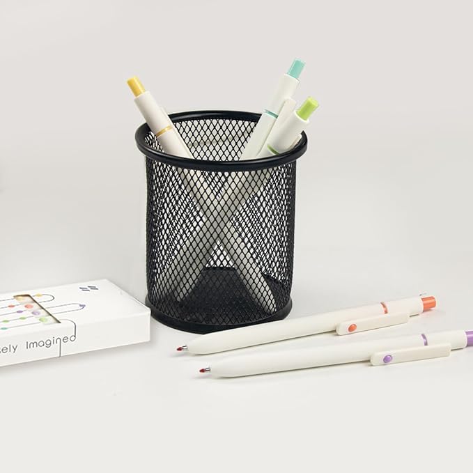 ELANE 5 Pcs Colorful Gel Pens,0.5mm Fine Point Quick Dry Black Ink Pen for Journaling Note Taking Writing, High-End Series Pens for Gifts for Doctor Nurse Teacher Students(White)