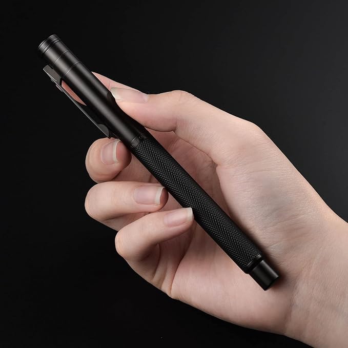 Hongdian Black Forest Fountain Pen Blade Nib Classic Design Calligraphy Pen with Converter and Metal Pen Case Set