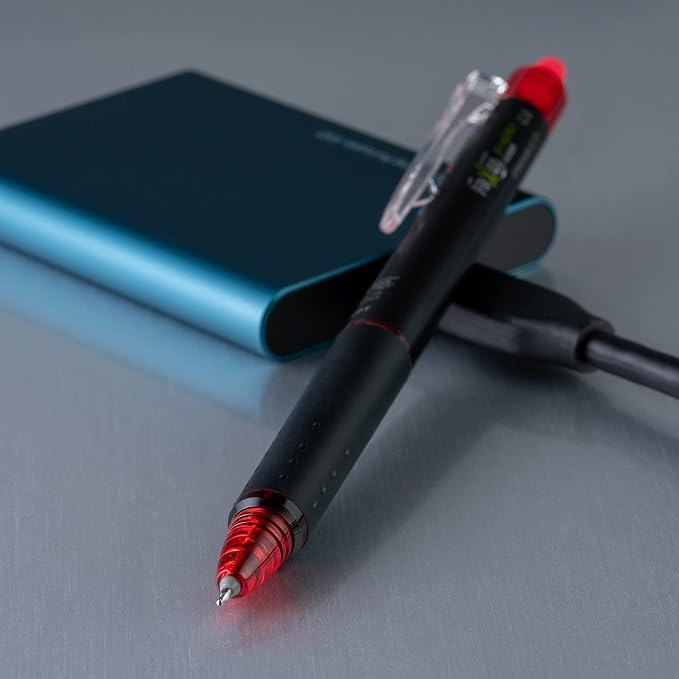 PILOT FriXion Synergy Clicker Erasable Gel Ink Pens, Extra Fine Point, Red Ink, 8-pack (17855)