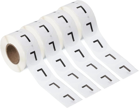 PATIKIL 1" Letter L Stickers, 4 Rolls Self-Adhesive Alphabet Round Circle Dots Labels for Organization Storage Inventory Boxes Scrapbook Craft 2000 Pcs Total