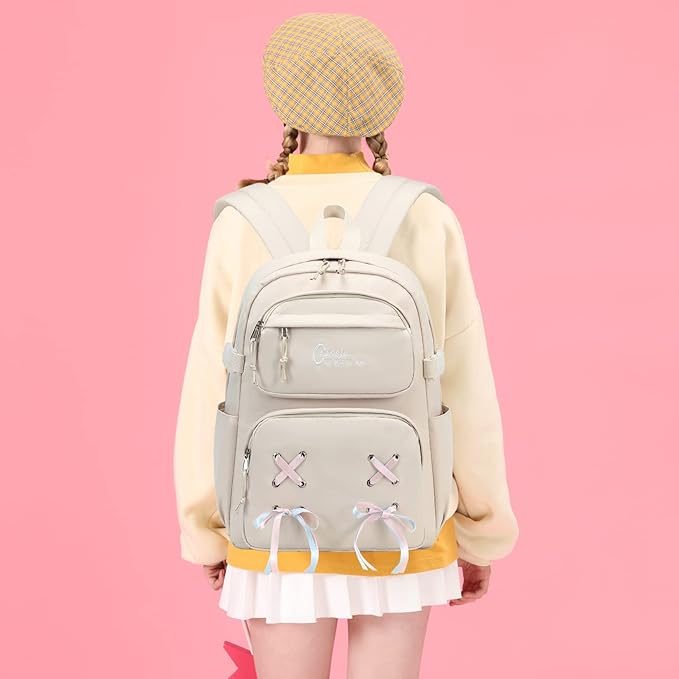Casual School Bookbag Travel Backpack for Teen Girls