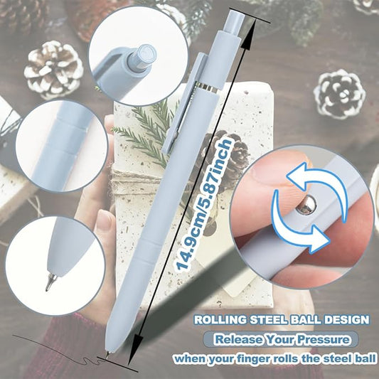 6 Pcs Colorful Gel Pens,0.5mm Fine Point for Journaling Note Taking Writing, Quick Dry Black Ink Pens for Office School Supplies Gifts for Women Teacher Students (Morandi-6pcs)