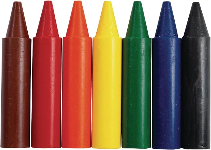 Colorations Chubby Crayons for Kids Set of 200 Rainbow Crayons Classroom Supplies (2-11/16"L x 9/16"Dia), Yellow