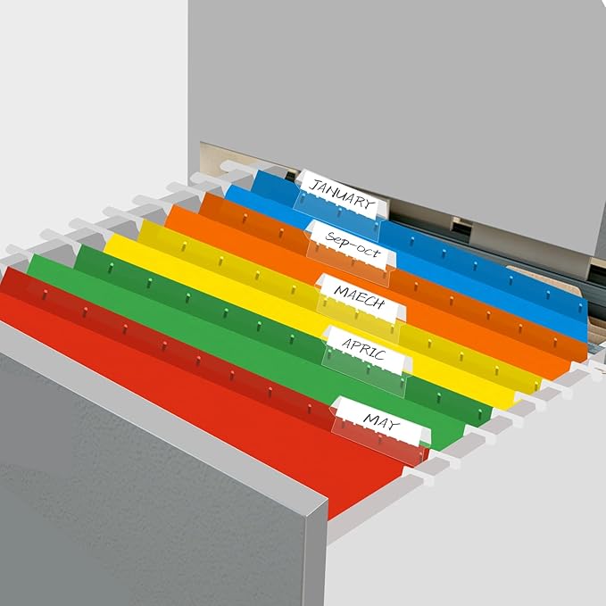 HERKKA Extra Capacity Hanging File Folders, 60 Pack Reinforced Letter Size Hanging Folders with Heavy Duty 3 Inch Expansion, Designed for Bulky Files, Medical Charts, 12 Assorted Colors