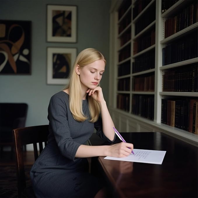 LINFANC 5 Pcs Gel Pens Ballpoint, Metal Barrel Medium Point 0.7 mm Quick Dry Black Ink Cute Pens for Journaling, Smooth Writing Gel Pen, Cute School Supplies Office Supplies Gifts for Women