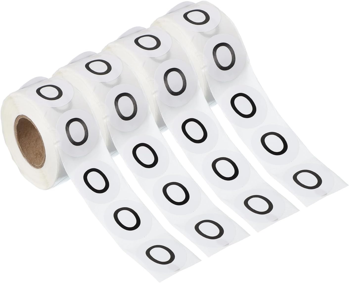 PATIKIL 1" Letter O Stickers, 4 Rolls Self-Adhesive Alphabet Round Circle Dots Labels for Organization Storage Inventory Boxes Scrapbook Craft 2000 Pcs Total