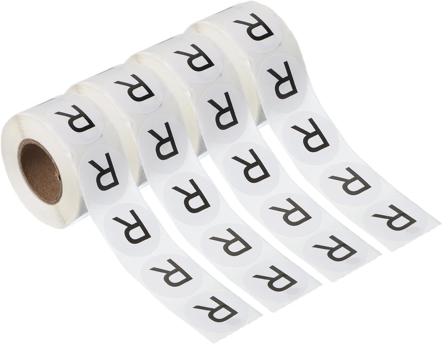 PATIKIL 1" Letter R Stickers, 4 Rolls Self-Adhesive Alphabet Round Circle Dots Labels for Organization Storage Inventory Boxes Scrapbook Craft 2000 Pcs Total