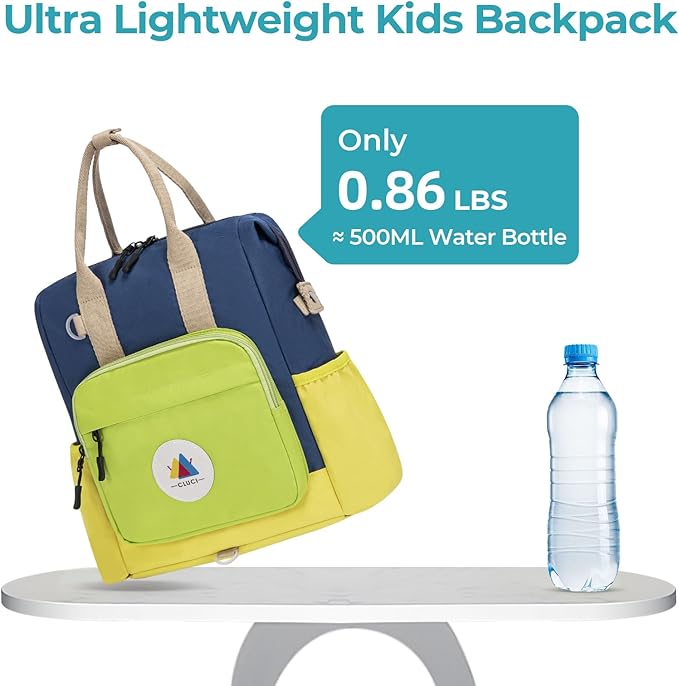 CLUCI Toddler Backpack For Boys, Toddler School Backpack For School & Travel, Small Kids Child Backpacks, Preschool Kindergarten Elementary Diaper bag Daycare Backpack For Kids 2-4（No Velcro）