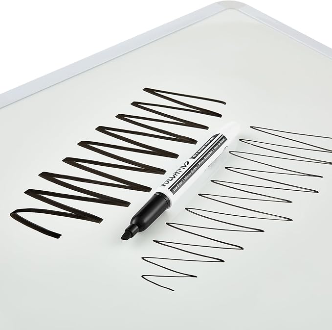 Volcanics Black Chisel Tip Whiteboard Markers 80 Pack, Dry Erase Markers Bulk for White Board, School, Office, Classroom, Low Odor, Bold Black Ink, Large Quantity for Teachers and Businesses