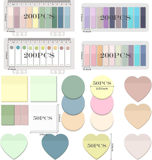 BAYTORY 1700 Sheets Transparent Sticky Notes, Clear Waterproof 3 x 3 inch See Through Memo Pad, Self-Adhesive Translucent Writable Index Tabs for Annotating Books, Study Supplies