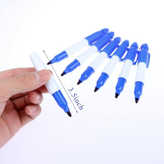 50 Pcs Mini Permanent Markers with Cap Clips Golf Ball Marker Pen Dry Erase Markers with Triangle Hook Golf Keychain Clips for Badge Colorful Ink Pens for Office School Outdoor Activities,Fine Point