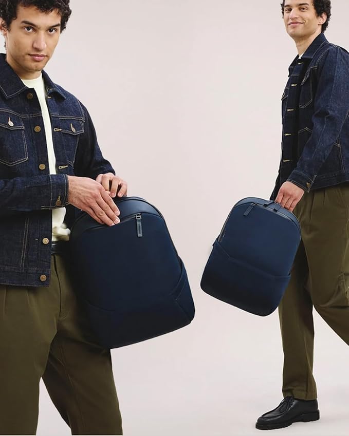 Troubadour Apex 3.0 Compact - 16L Premium Laptop Backpack - Ergonomic & Water Resistant - Designed for Work and Travel - Navy