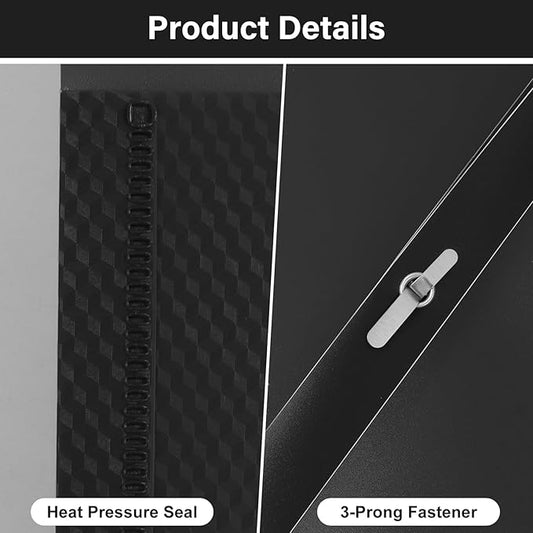 12-Pack Plastic Folders with Pockets and Prongs,2-Pocket Folders with 3 Fasteners, Poly Folders Holds 8-1/2" x 11" Paper for School/Office/Home