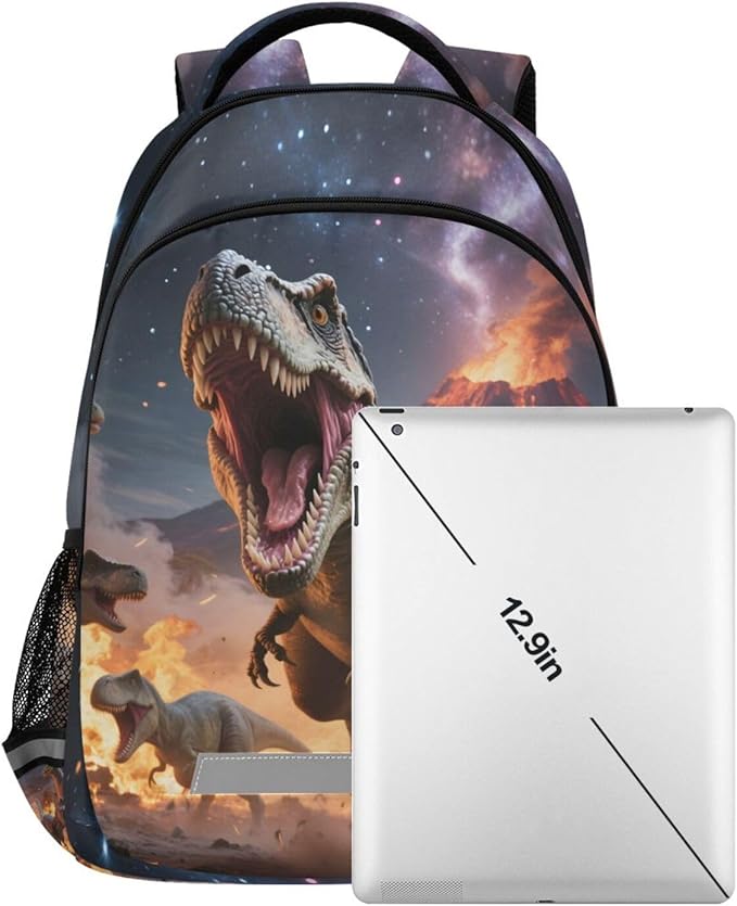 Dinosaurs Roar Backpack for Boys Girls Elementary School Bag Kids Bookbag Travel Rucksack