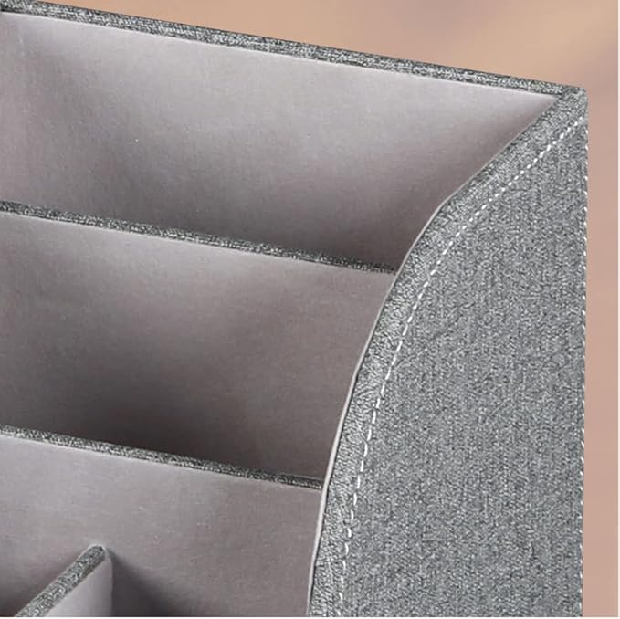 Desk Organizer, PU Leather Desktop Organizers and Accessories, Office Supplies Multi-Functional Caddy Storage with 6 Compartments and 1 Drawer,