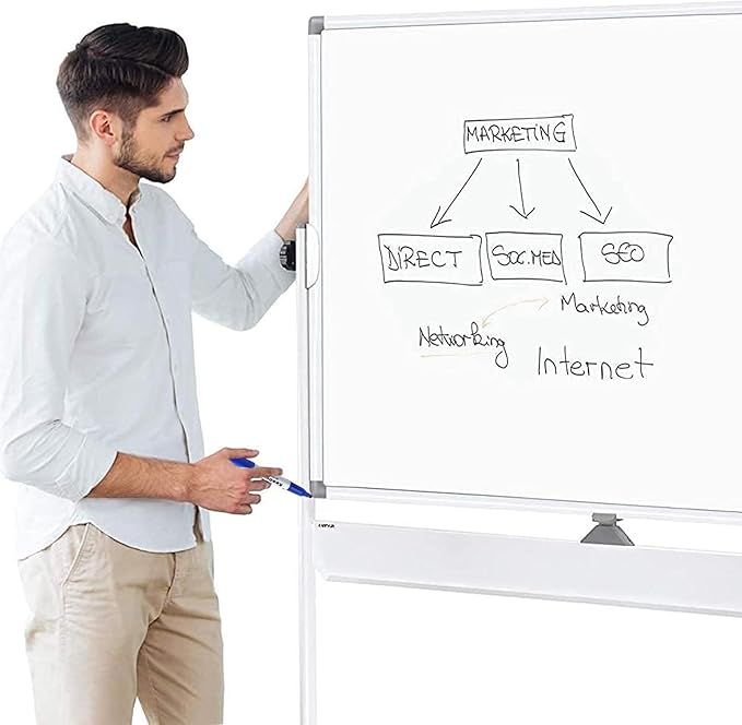 Dry Erase Markers Chisel Tip, 3 Assorted Colors, 72 Pcs Low-Odor Whiteboard Markers, Office & School Supplies