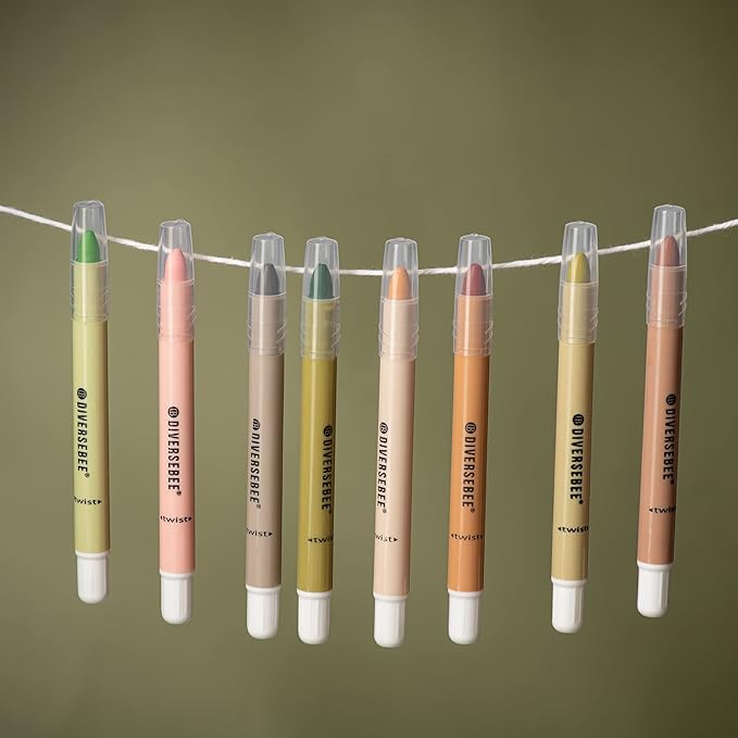 DIVERSEBEE Bible Highlighters and Pens No Bleed, 8 Pack Assorted Colors Gel Highlighters Set, Cute Bible Markers Study Journaling School Supplies and Accessories (Earthy)