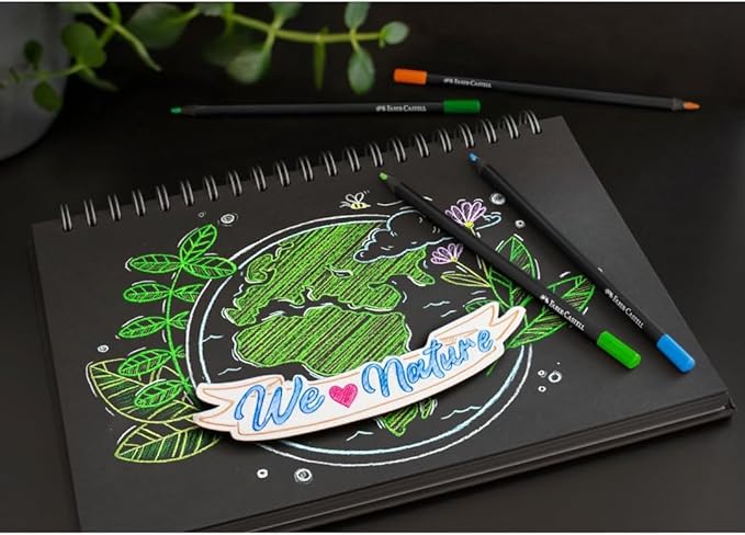 Faber-Castell Black Edition Colored Pencils, Classic 1 Count (Pack of 12)