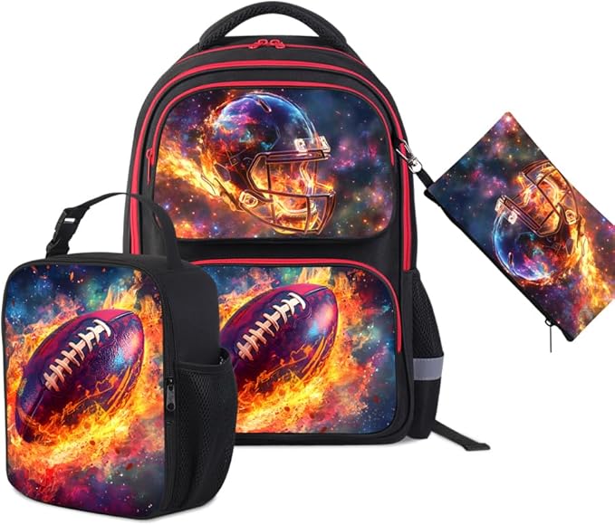 Kids Backpack for School - 17 Inch 3D Reflective Cartoon Bookbag with Dual Zippers, Ergonomic Design for Boys & Girls Ages 6-18 | Durable 600D Polyester Children's Backpack