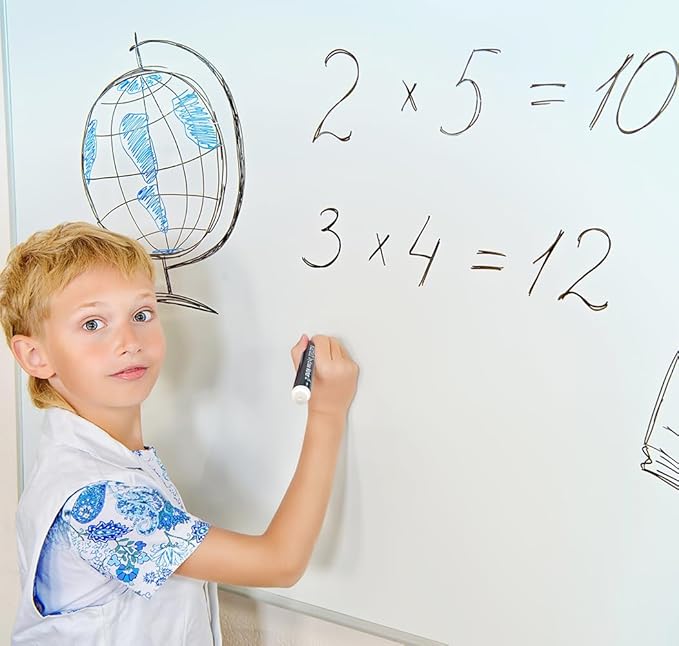 Dry Erase Markers Bulk, Chisel Tip, Black, Whiteboard Markers, 72 Count Bulk Pack