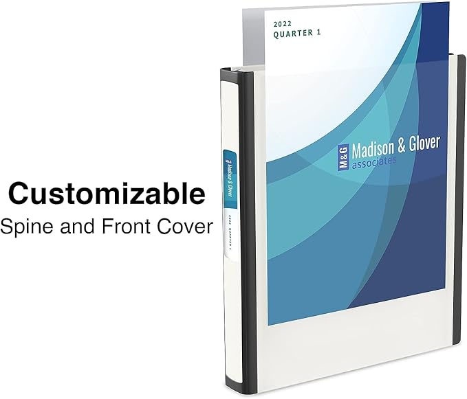 1-1/2 Inch Staples Better View Binders with D-Rings (White)