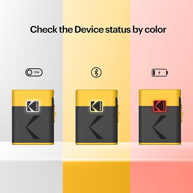 KODAK Label ERA Label Maker Machine Bundle, Yellow (1 Roll Sticker Label & 12 Rolls Set)