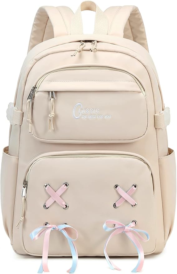 Casual School Bookbag Travel Backpack for Teen Girls