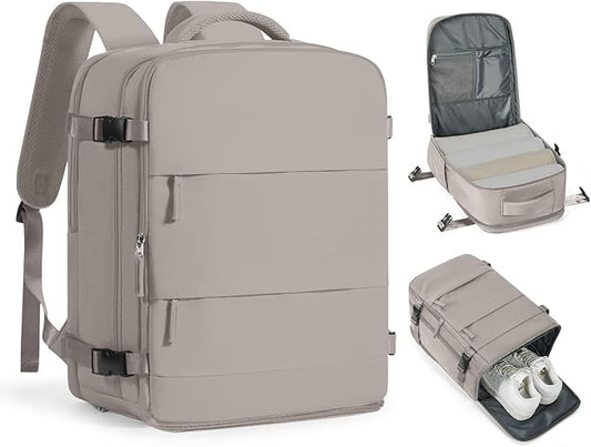 Large Travel Backpack - Carry On Flight Approved Mochila De Viaje - 18x14x8 Inches - Personal Item Travel Bag for Men & Women