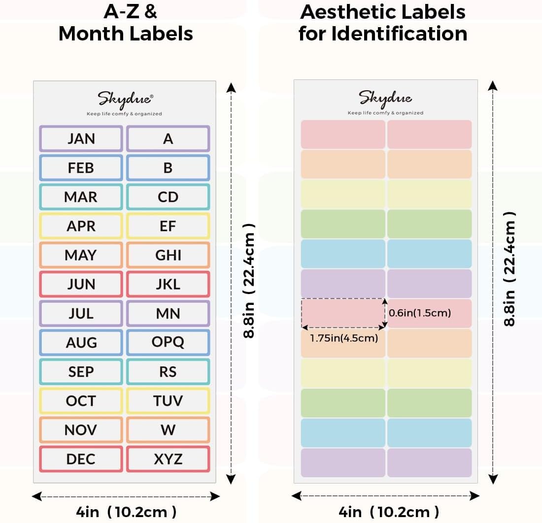 SKYDUE Expanding File Folder, Accordion File Organizer with 13 Pockets for A4/Letter Sized Paper, Accordion Folder with Labels - Document Receipt Organizer for Office, School, Home