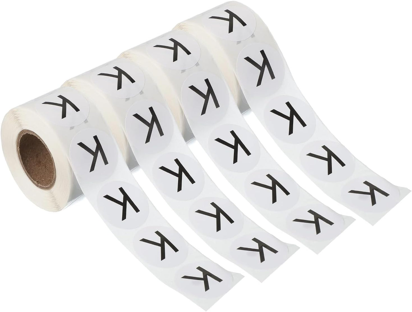PATIKIL 1" Letter K Stickers, 4 Rolls Self-Adhesive Alphabet Round Circle Dots Labels for Organization Storage Inventory Boxes Scrapbook Craft 2000 Pcs Total