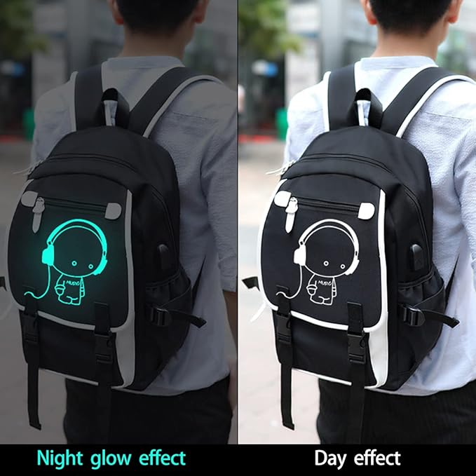 Asge Large 3 Piece Backpack Set - Boys & Girls Teenage Reflective Waterproof School Satchel for Travel & Outdoor