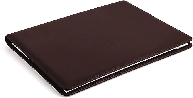 Leatherology Brown Standard Padfolio with Pen Loop