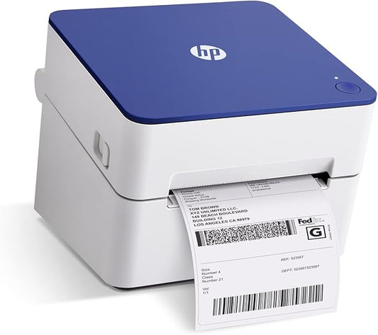 HP Shipping Label Printer 4x6 Commercial Grade Direct Thermal, Compact & Easy-to-use, High-Speed 300 DPI Printer, Barcode Printer, Compatible with Amazon, UPS, Shopify, Etsy, Ebay, ShipStation & More