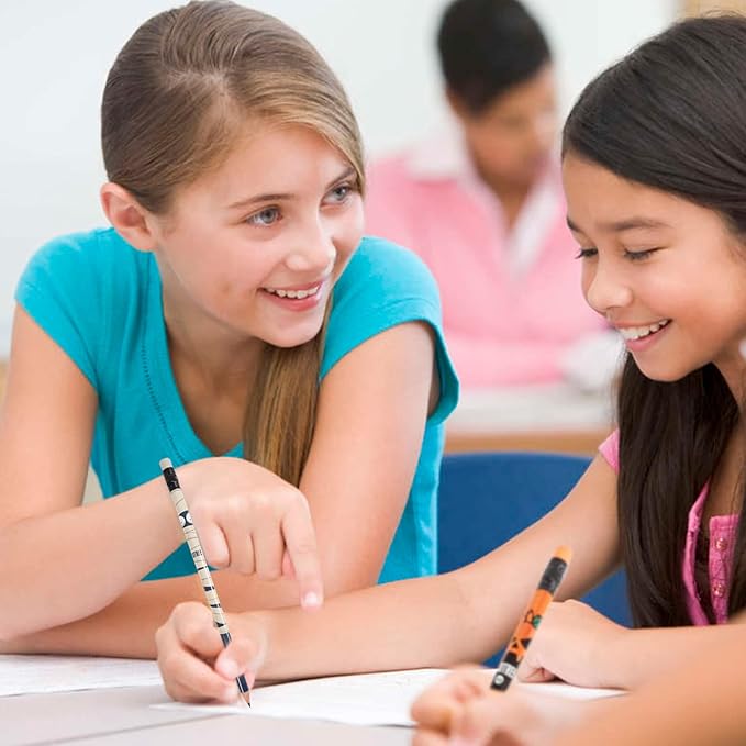 ECOTREE Pre-sharpened Halloween Pencils #2, Halloween Party Favors for Kids, Halloween Gifts, 48 Count