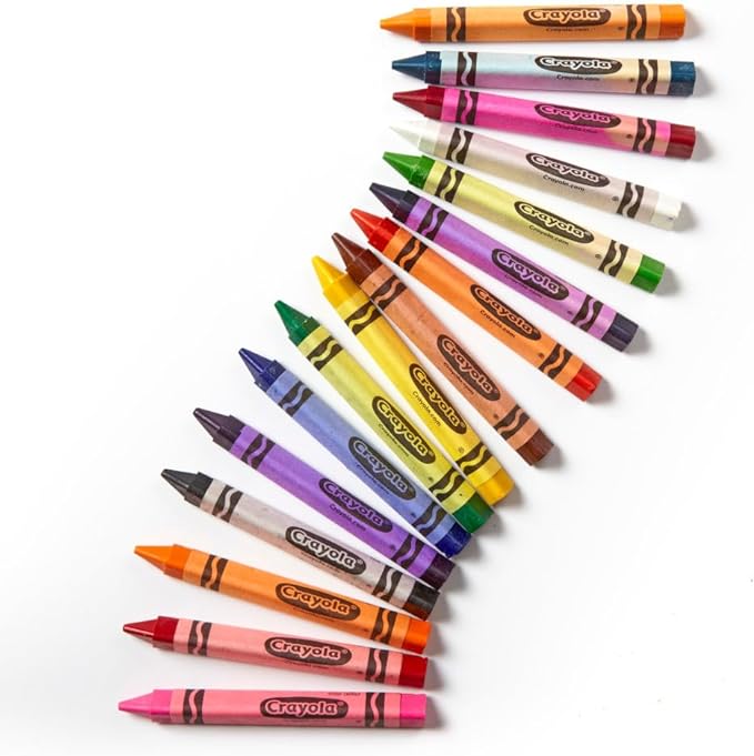 Crayola Triangular Crayon Classpack (256ct), 16 Assorted Toddler Crayons, Anti Roll, Bulk Back to School Essentials, Preschool Teacher Classroom Must Haves