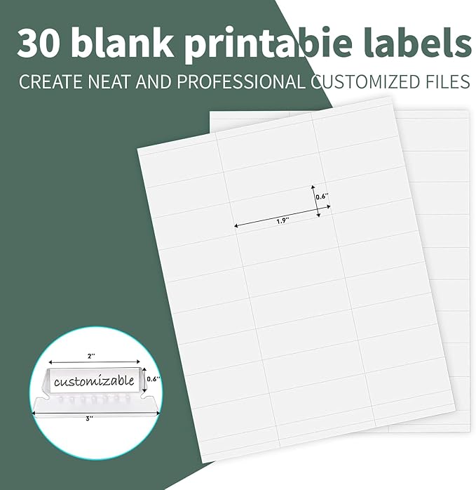 HERKKA Extra Capacity Hanging File Folders, 30 Pack Reinforced Letter Size Hanging Folders with Heavy Duty 0 Inch Expansion, Designed for Bulky Files, Green