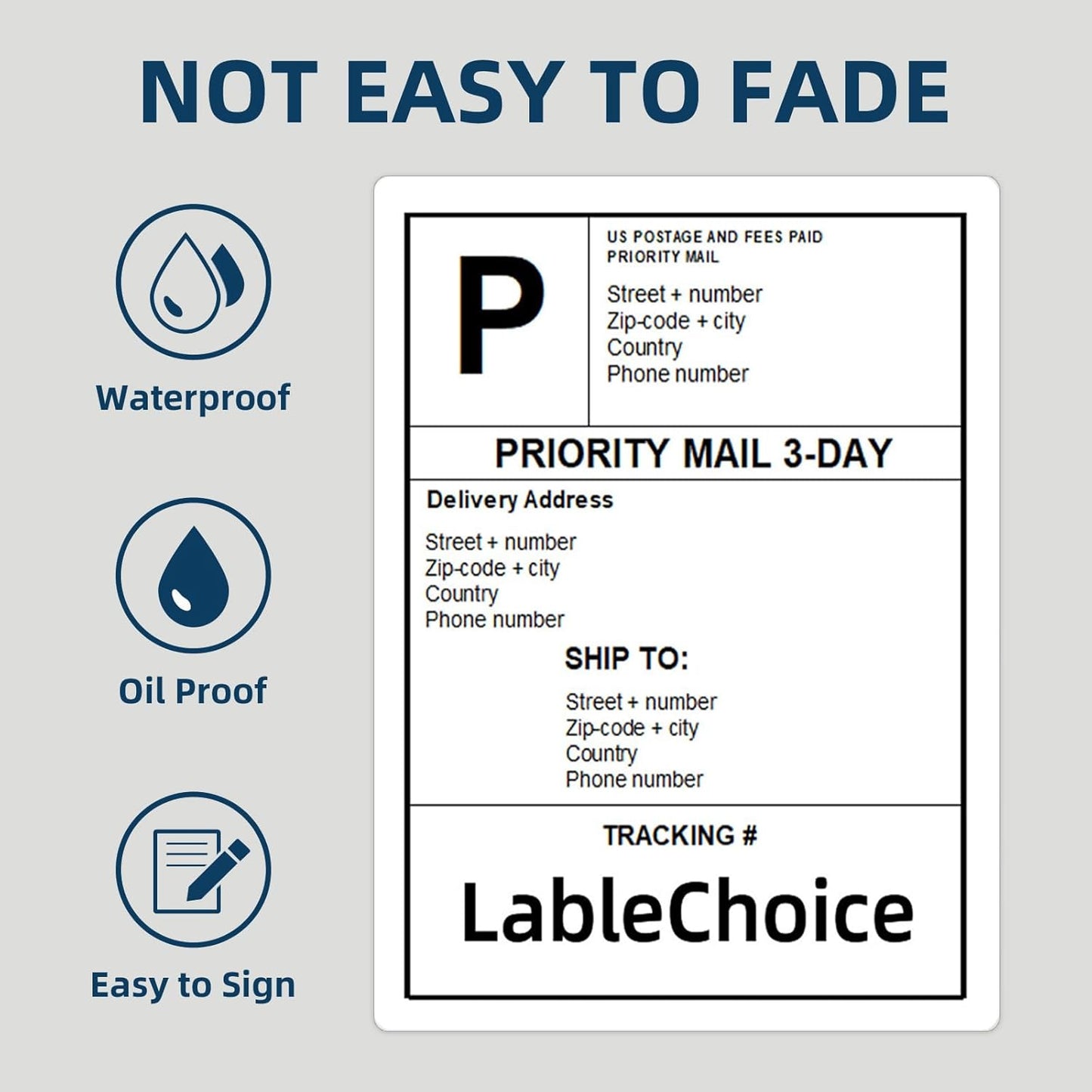 500 Sheets 2000 Labels 4"x5" 4 Up Shipping Address Labels for Laser & Inkjet Printers, Permanent Adhesive 4 per Page Shipping Stickers
