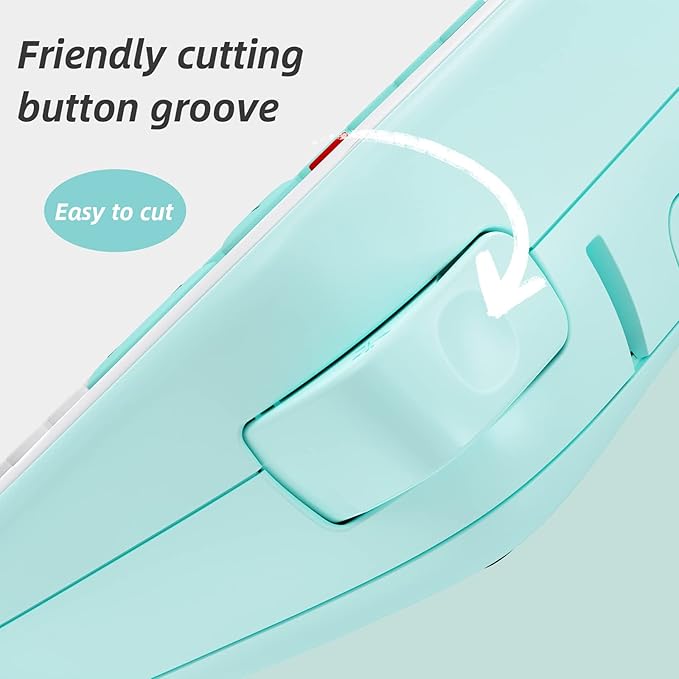 Label Maker Machine with Tape,D210S Portable Handheld Label Maker,QWERTY Keyboard Label Machine,with AC Adapter and 12mm 231 Tape, Easy to Use for Home Office School Label Organization,Green