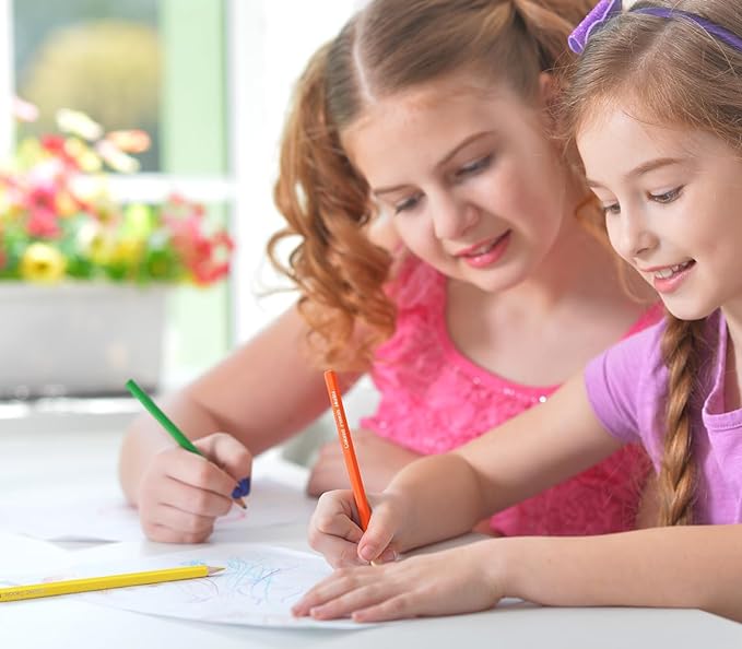 Madisi Colored Pencils Bulk - Pre-Sharpened - 12 Assorted Colors - 336 Bulk pack