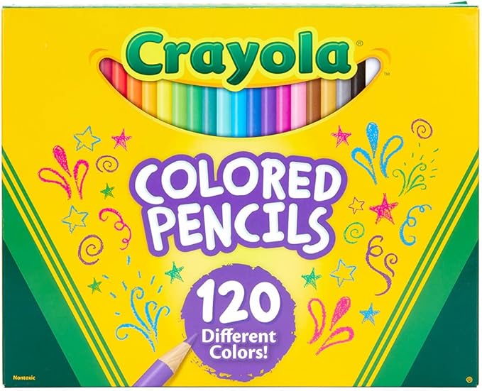 Crayola Colored Pencils Set for Kids (120ct), Bulk Art Supplies for Kids, Back to School Essentials, Teacher Classroom Must Haves, Coloring Book Pencils