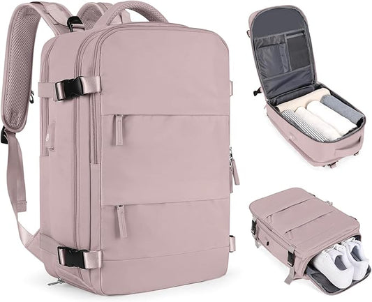 Large Travel Backpack For Women Men Airline Approved Carry On Backpack Flight Approved Waterproof Sports Backpack Casual Daypack Hiking Backpack